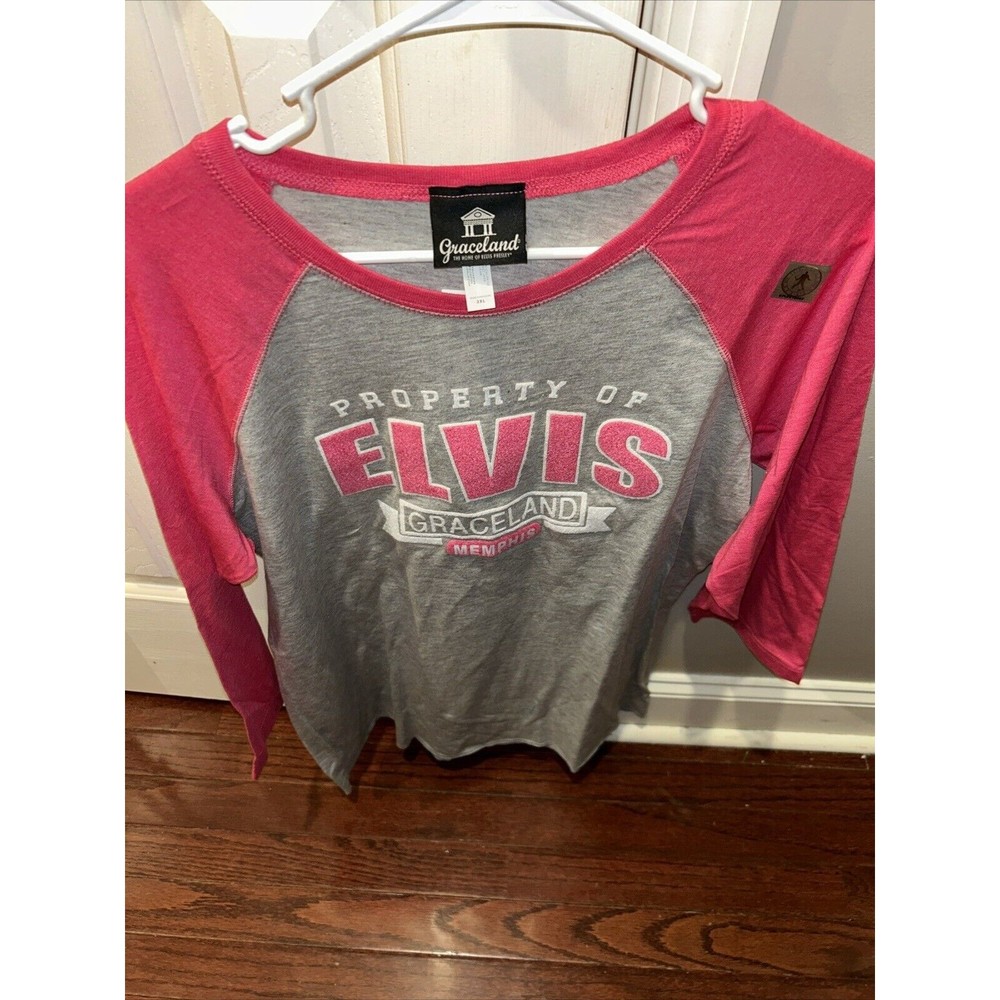 Elvis Presley Womens Property of Graceland shirt Size 2XL